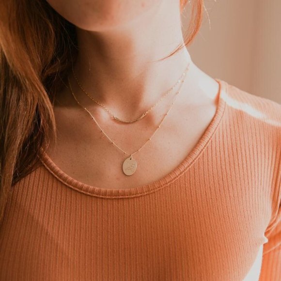 Leo Minimalist Zodiac Boho Charm GoldBead Necklace - Picture 4 of 13